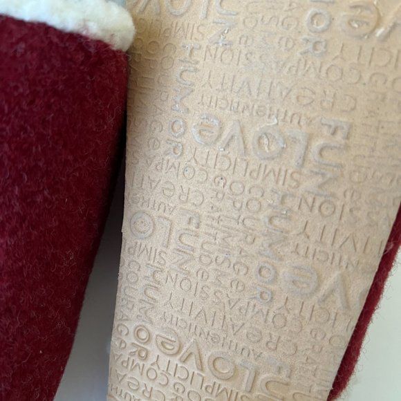 LIFE IS GOOD Women's "Life is Good" Felt Cork Slippers NIB Size 10 - Picture 2 of 8